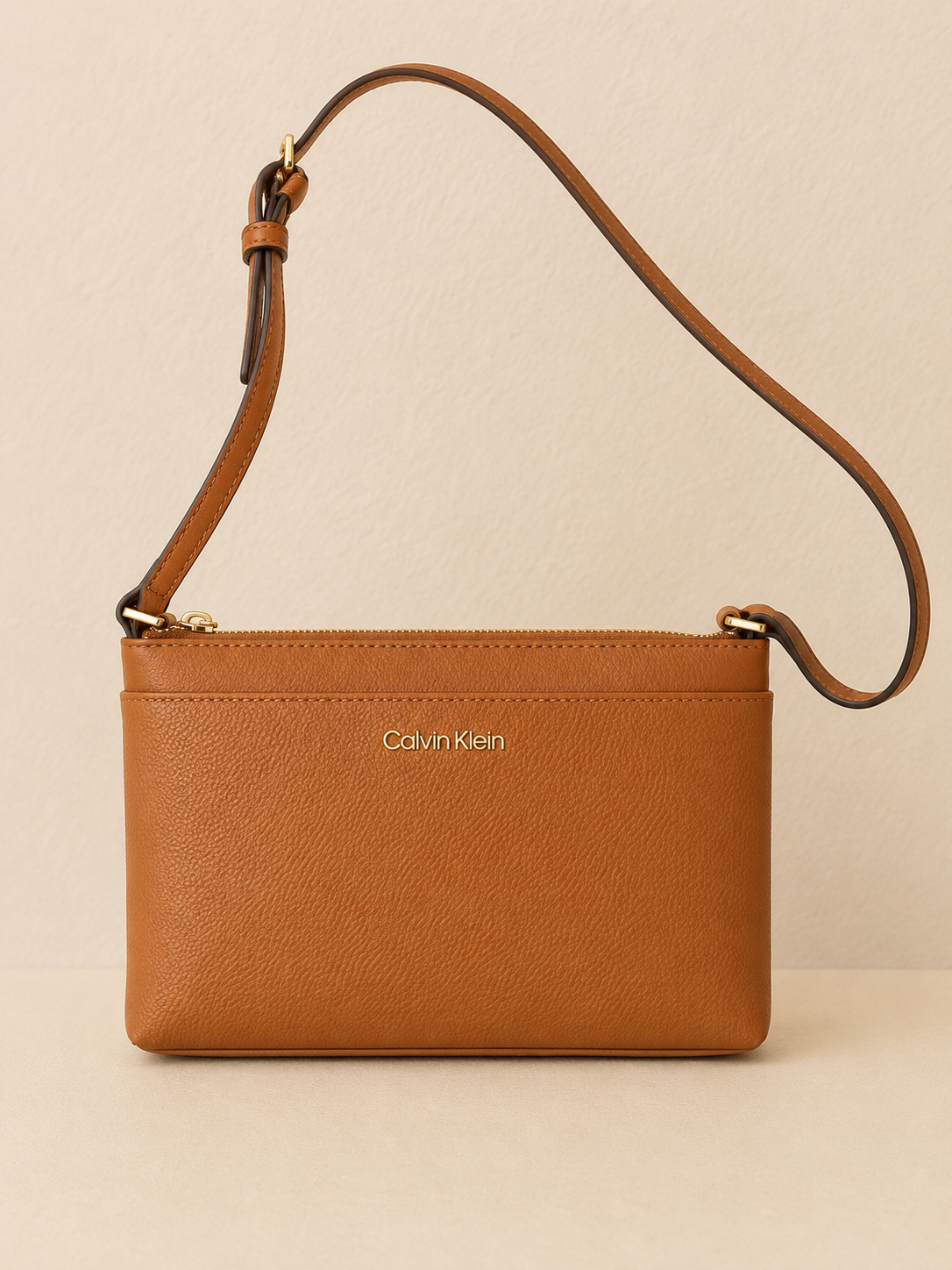 Calvin Klein Women’s Cognac Crossbody Shoulder Bag