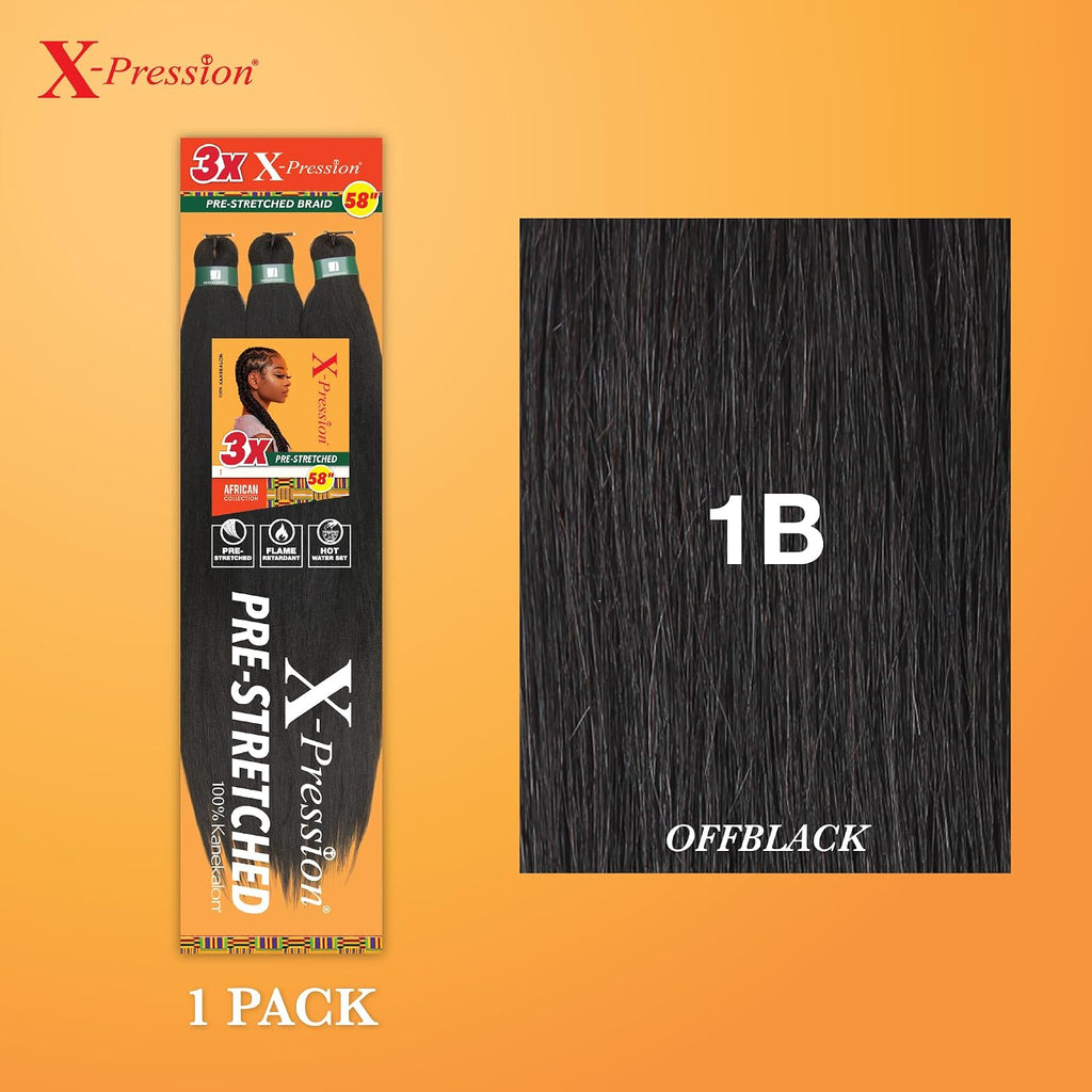 Braids 4X Pre-Stretched Braid 38" | Long Braiding Hair Extensions for Women | Lightweight Synthetic Hair Extension