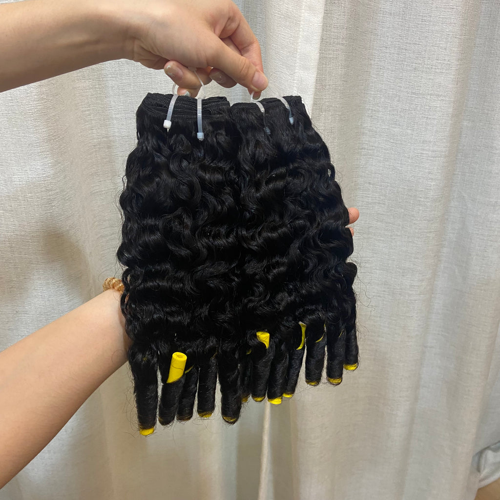 100% Human Hair Raw Virgin Cuticle-Aligned Burmese Remy Hair- 3 Piece Bundles