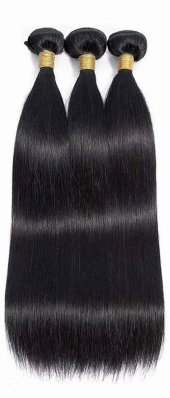 Raw Virgin Cuticle-Aligned Indian Remy 100% Human Hair Straight - 3 Piece Bundle