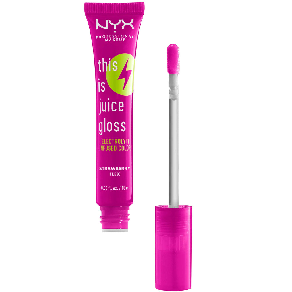 NYX This Is Juice Gloss Hydrating Lip Gloss Strawberry Flex