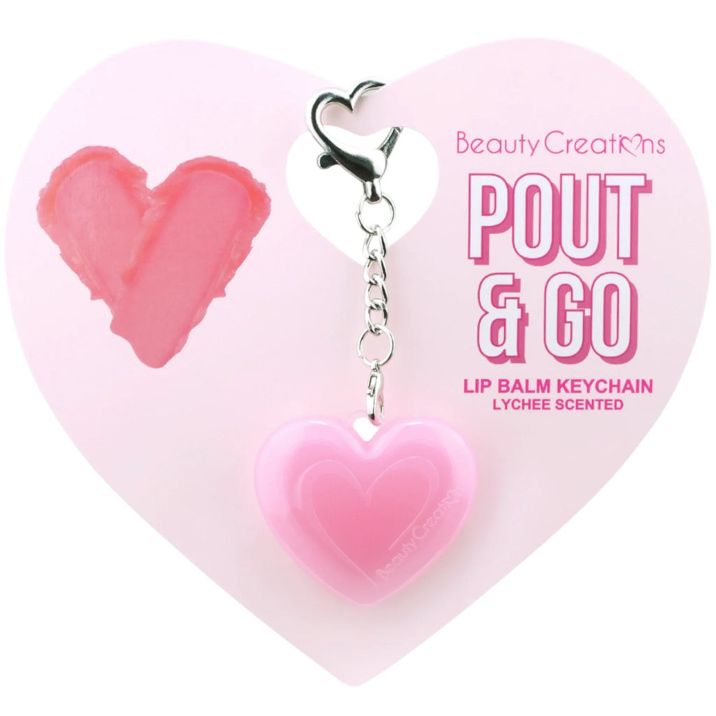 Beauty Creations Pout & Go Lip Balm Keychain Lychee