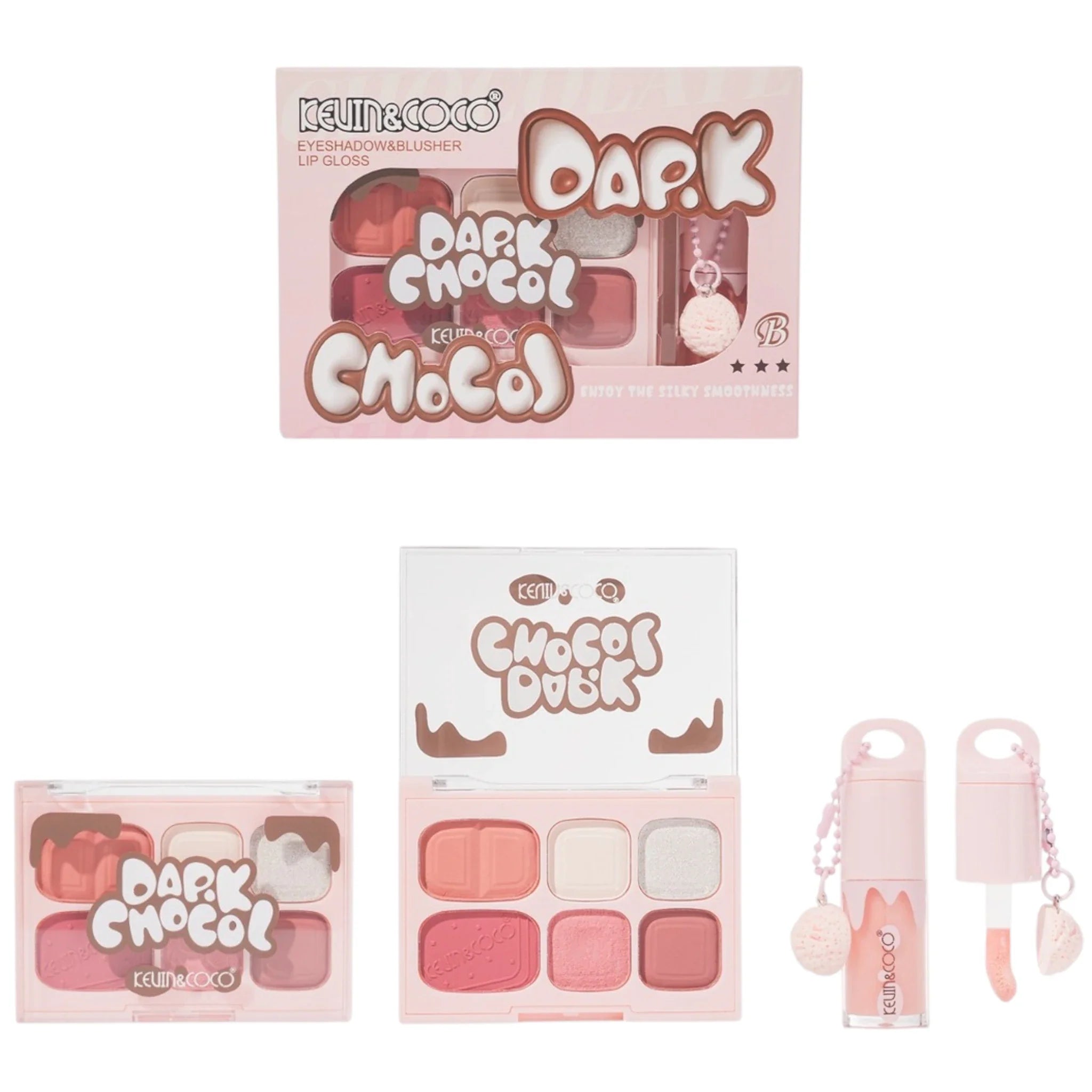 Kevin & Coco Dark Chocol Palette & Gloss