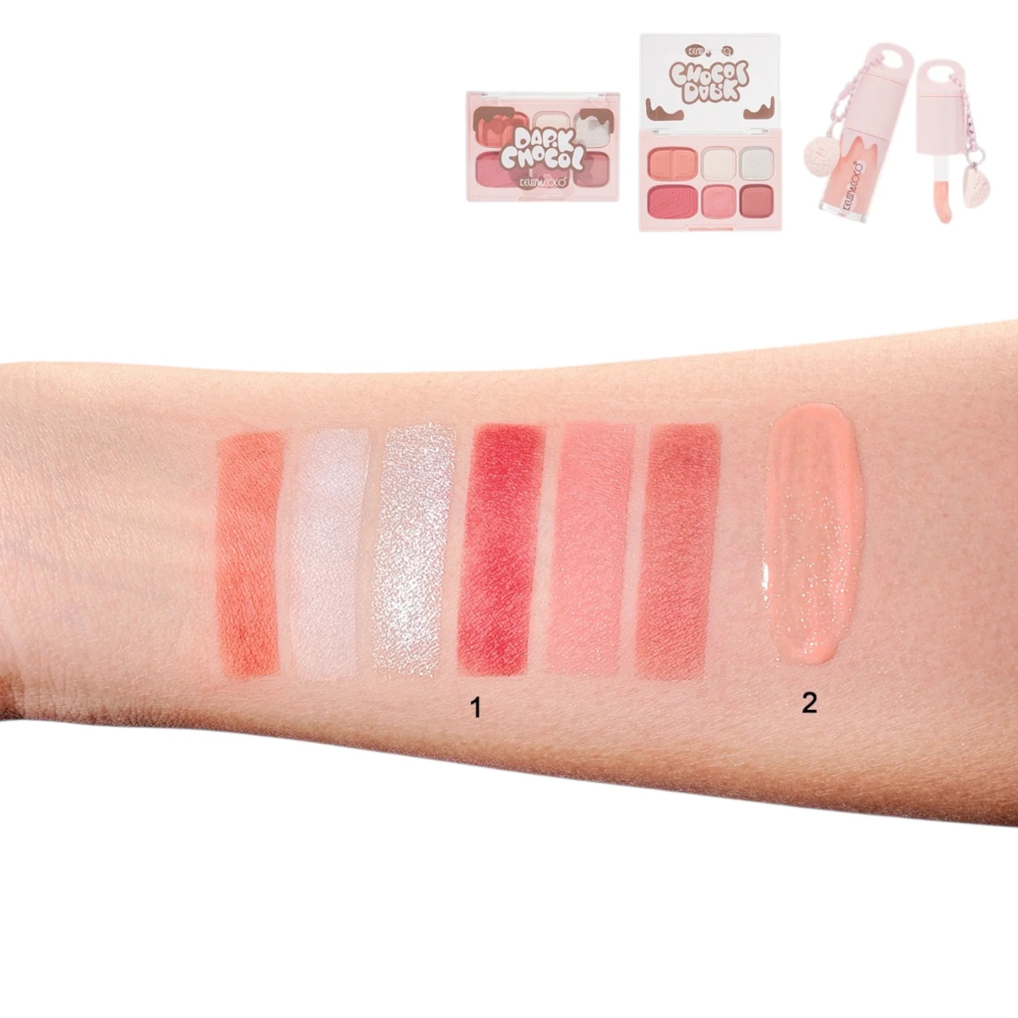 Kevin & Coco Dark Chocol Palette & Gloss