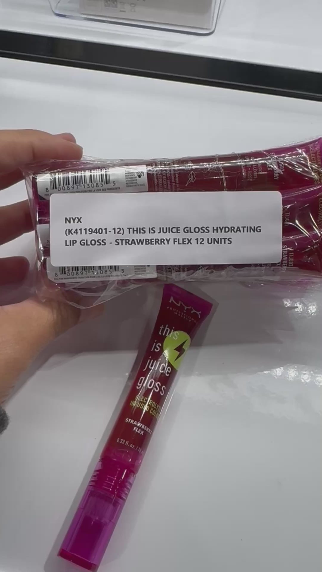 NYX This Is Juice Gloss Hydrating Lip Gloss Strawberry Flex