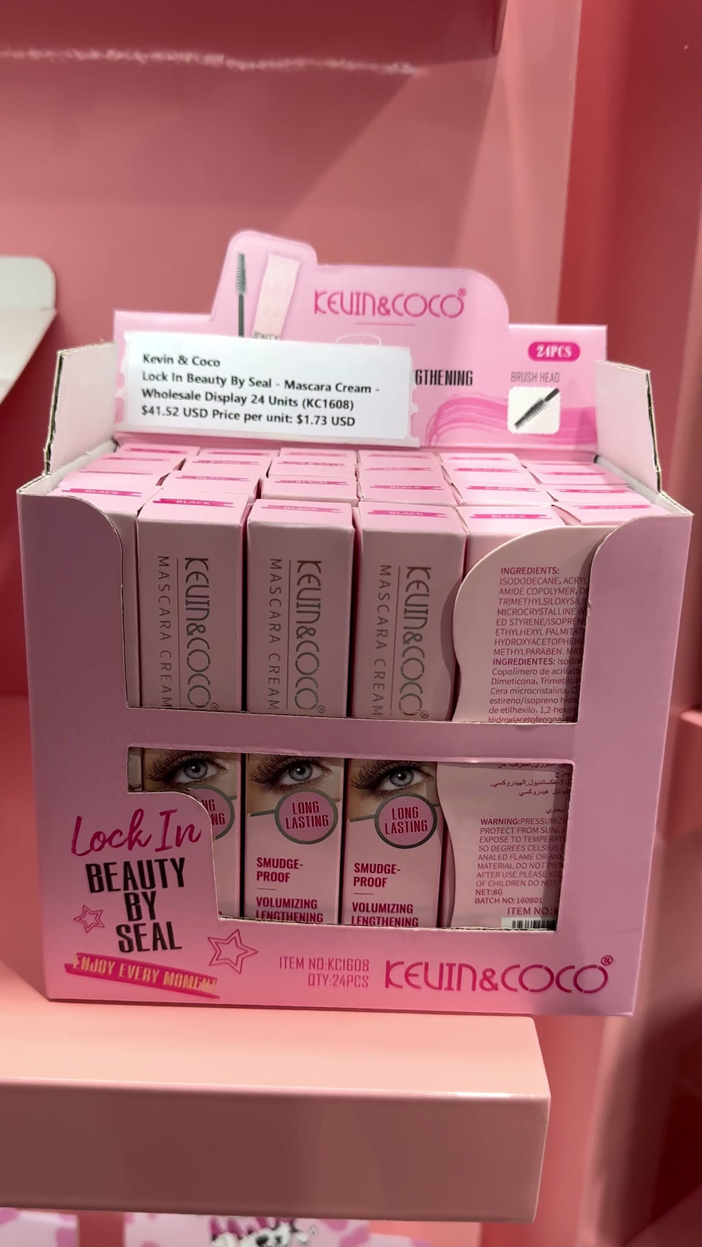 Kevin & Coco Lock In Beauty By Seal - Mascara Cream