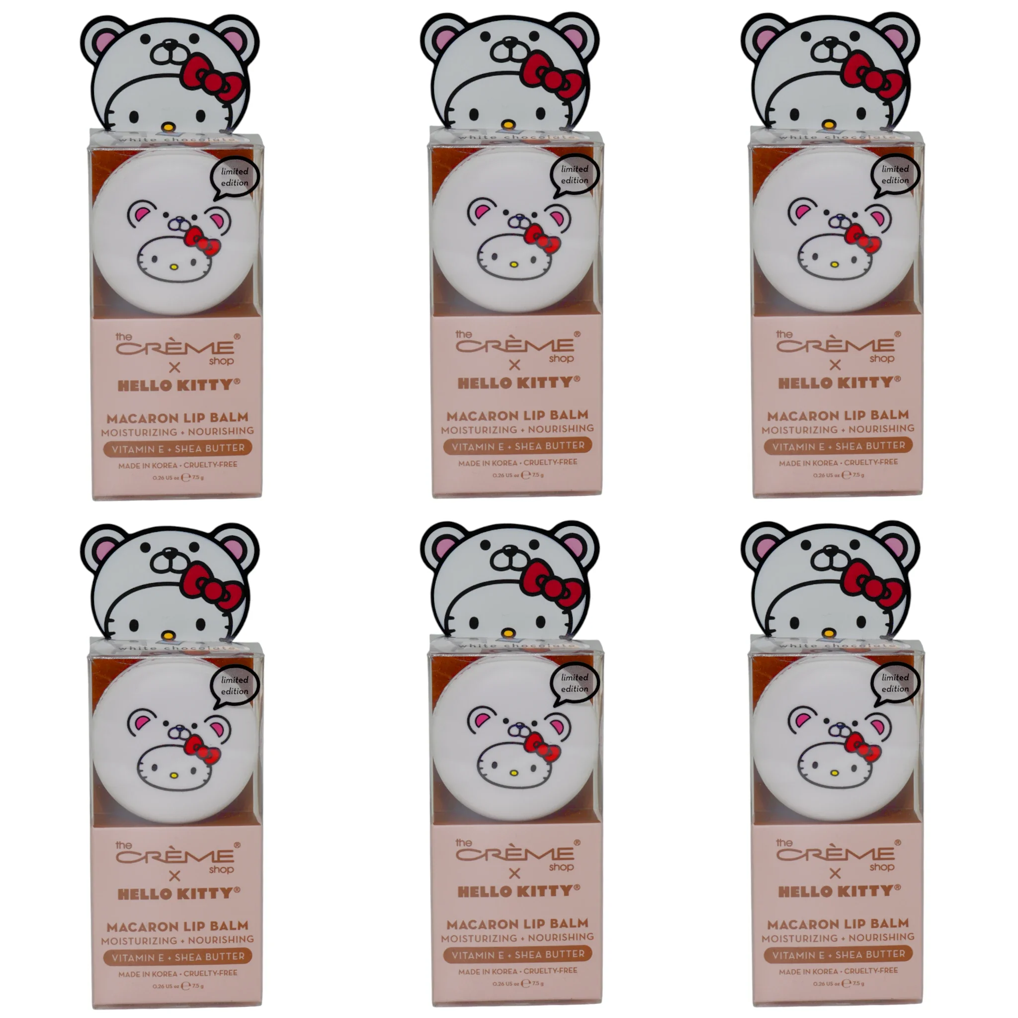 The Creme Shop X Hello Kitty Macaron Lip Balm White Chocolate